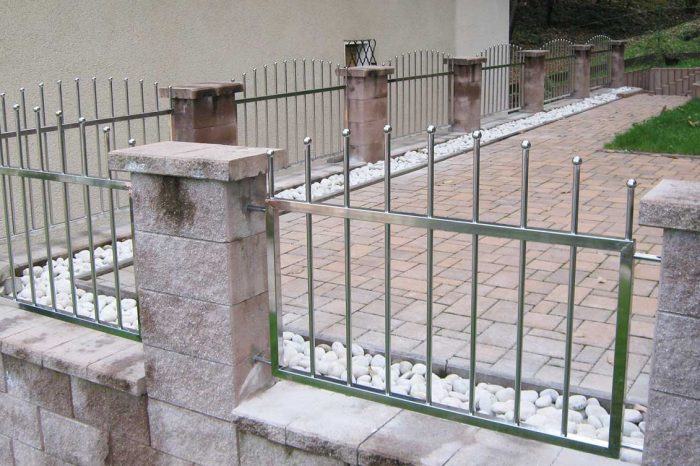 Zunanja inox ograja dvoriščna