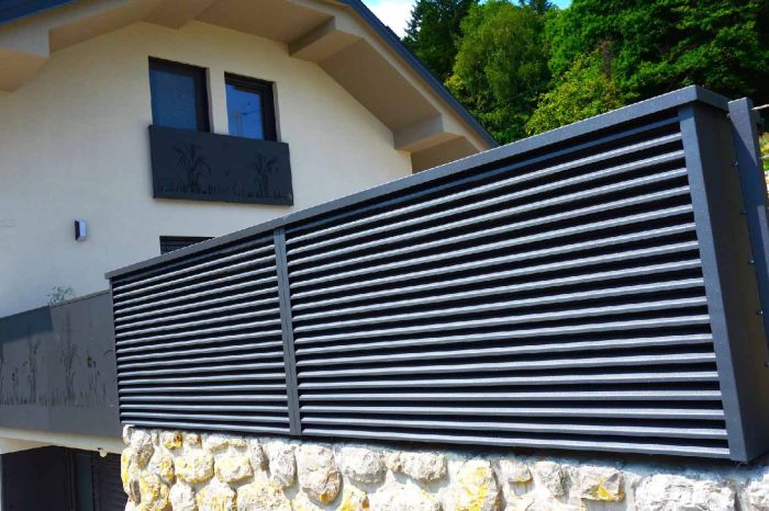 zunanje antracit ograje